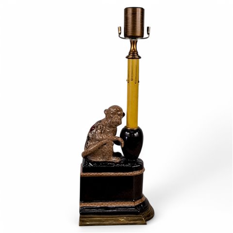 Danny's Fine Porcelain Home Decor Danny's Fine Porcelain monkey Figurine Lamp Base - CLOSEOUT SAMPLE SALE