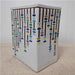 Danny's Fine Porcelain Home Decor Danny's Fine Porcelain Multicolor Stick Vasetall White Vase Featuring Cascading Multicolor Linear - CLOSEOUT SAMPLE SALE