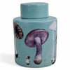 Danny's Fine Porcelain Home Decor Danny's Fine Porcelain Mushroom Study Jarcylindrical Lidded Jar Featuring A Detailed Mushroom - CLOSEOUT SAMPLE SALE