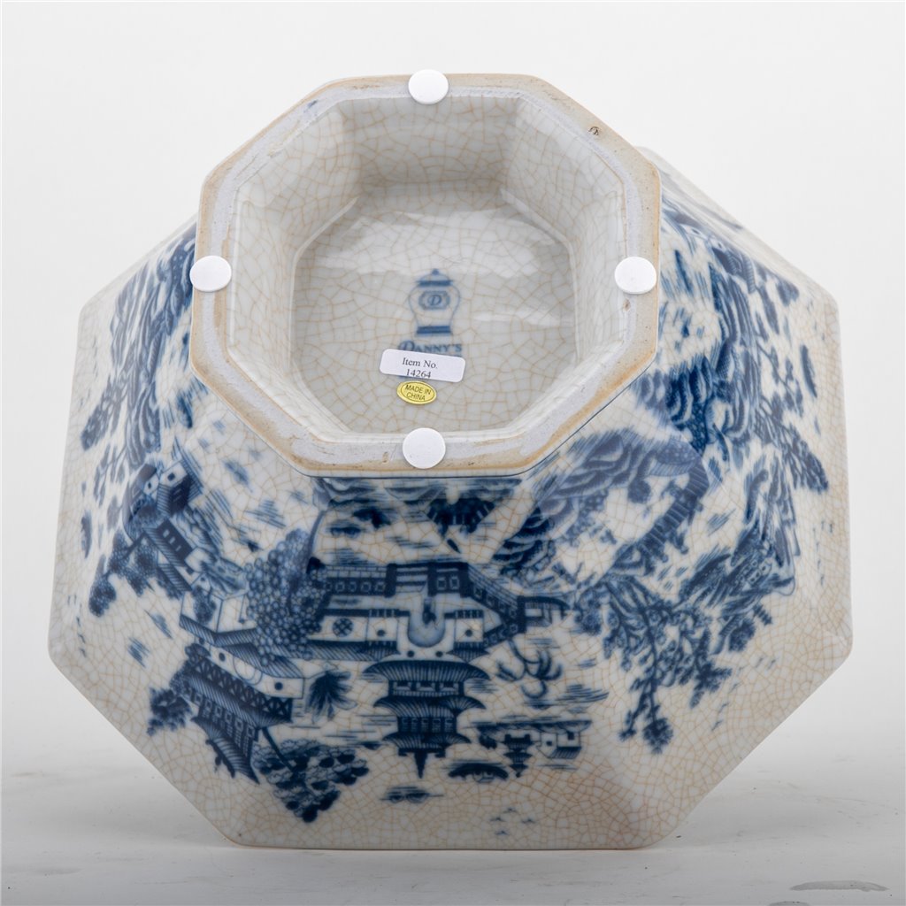 Danny's Fine Porcelain Home Decor Danny's Fine Porcelain Octagonal Basin-Blue Willow 14264
