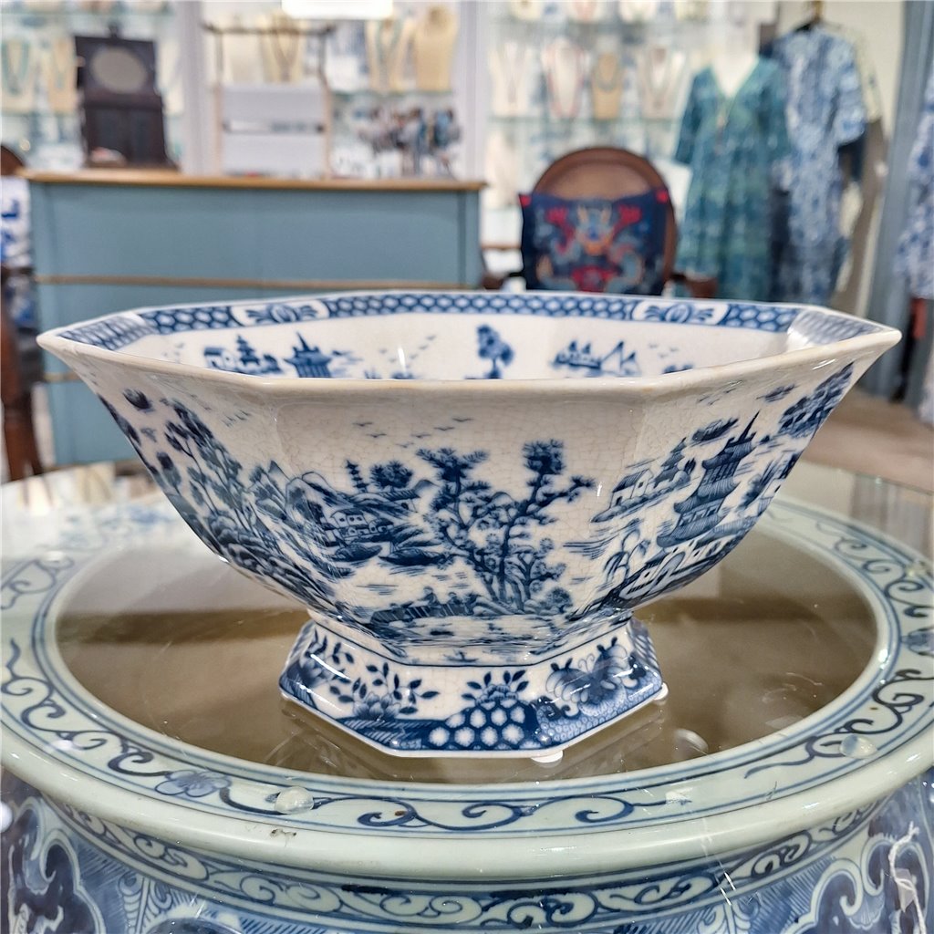Danny's Fine Porcelain Home Decor Danny's Fine Porcelain Octagonal Basin-Blue Willow 14264