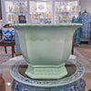 Danny's Fine Porcelain Home Decor Danny's Fine Porcelain Octagonal Footed Planter - Light Green (large)