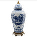 Danny's Fine Porcelain Home Decor Danny's Fine Porcelain Octagonal Lidded Jar With Bronze Ormolu- Blue Willow 60370