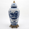 Danny's Fine Porcelain Home Decor Danny's Fine Porcelain Octagonal Lidded Jar With Bronze Ormolu- Blue Willow 60370
