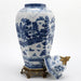 Danny's Fine Porcelain Home Decor Danny's Fine Porcelain Octagonal Lidded Jar With Bronze Ormolu- Blue Willow 60370