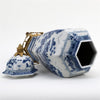 Danny's Fine Porcelain Home Decor Danny's Fine Porcelain Octagonal Lidded Jar With Bronze Ormolu- Blue Willow 60370