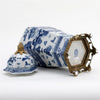 Danny's Fine Porcelain Home Decor Danny's Fine Porcelain Octagonal Lidded Jar With Bronze Ormolu- Blue Willow 60370