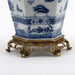 Danny's Fine Porcelain Home Decor Danny's Fine Porcelain Octagonal Lidded Jar With Bronze Ormolu- Blue Willow 60370