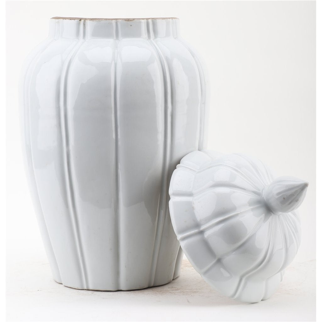 Danny's Fine Porcelain Home Decor Danny's Fine Porcelain Off White Jar Antique Finish 50811