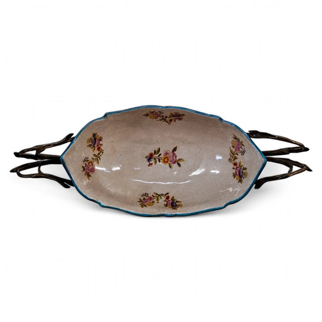 Danny's Fine Porcelain Home Decor Danny's Fine Porcelain Ormolu Center Bowl - CLOSEOUT