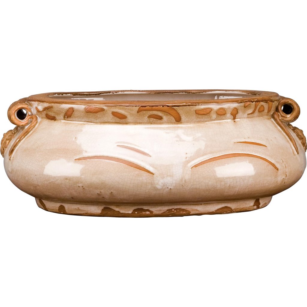 Danny's Fine Porcelain Home Decor Danny's Fine Porcelain Oval Footbath-Beige CM2015-1BG