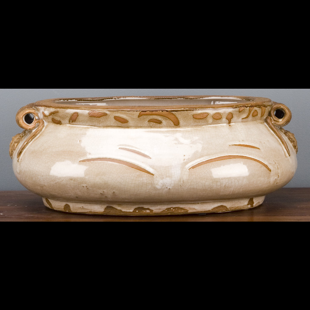 Danny's Fine Porcelain Home Decor Danny's Fine Porcelain Oval Footbath-Beige CM2015-1BG