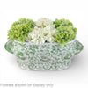 Danny's Fine Porcelain Home Decor Danny's Fine Porcelain Oval Footbath-Green Peony