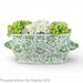 Danny's Fine Porcelain Home Decor Danny's Fine Porcelain Oval Footbath-Green Peony