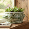 Danny's Fine Porcelain Home Decor Danny's Fine Porcelain Oval Footbath-Green Peony