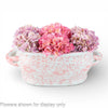 Danny's Fine Porcelain Home Decor Danny's Fine Porcelain Oval Footbath-Pink Peony