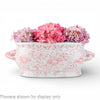 Danny's Fine Porcelain Home Decor Danny's Fine Porcelain Oval Footbath-Pink Peony