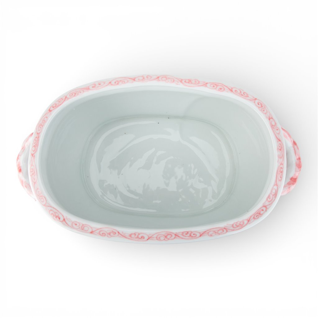 Danny's Fine Porcelain Home Decor Danny's Fine Porcelain Oval Footbath-Pink Peony
