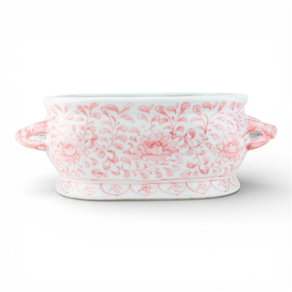 Danny's Fine Porcelain Home Decor Danny's Fine Porcelain Oval Footbath-Pink Peony