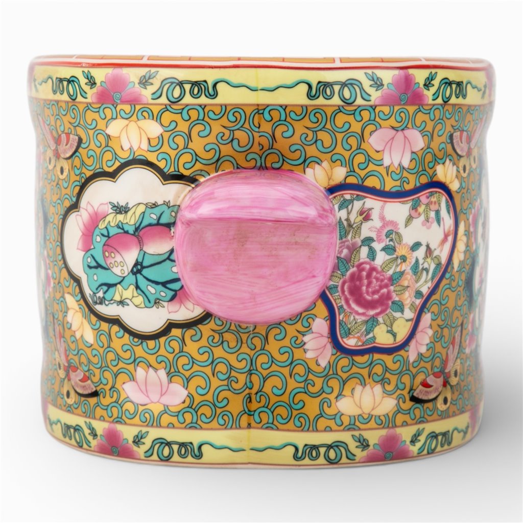 Danny's Fine Porcelain Home Decor Danny's Fine Porcelain Oval Footbath Rose Medallion Large Size – Rose Medallion Porcelain Cachepot
