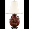 Danny's Fine Porcelain Lighting Danny's Fine Porcelain Oxblood Bird Lamp PAV53