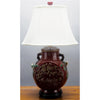 Danny's Fine Porcelain Lighting Danny's Fine Porcelain Oxblood Bird Lamp PAV53