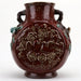 Danny's Fine Porcelain Home Decor Danny's Fine Porcelain Oxblood Bird Vase