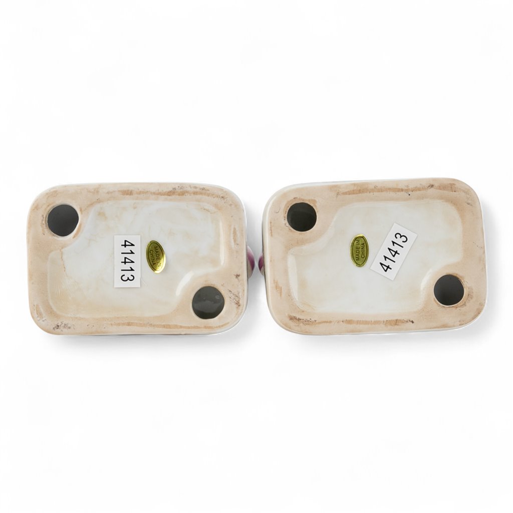 Danny's Fine Porcelain Home Decor Danny's Fine Porcelain Pair Dogs-Rose Medallion