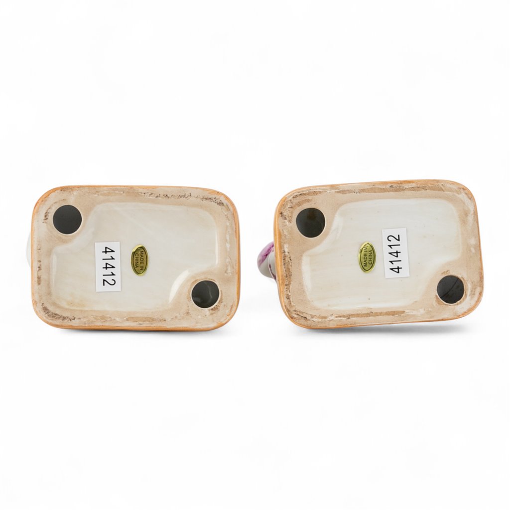 Danny's Fine Porcelain Home Decor Danny's Fine Porcelain Pair Dogs-Tobacco Leaf