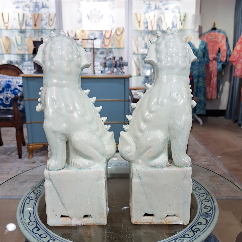 Danny's Fine Porcelain Home Decor Danny's Fine Porcelain Pair Foo Dog - Old Celadon 50429