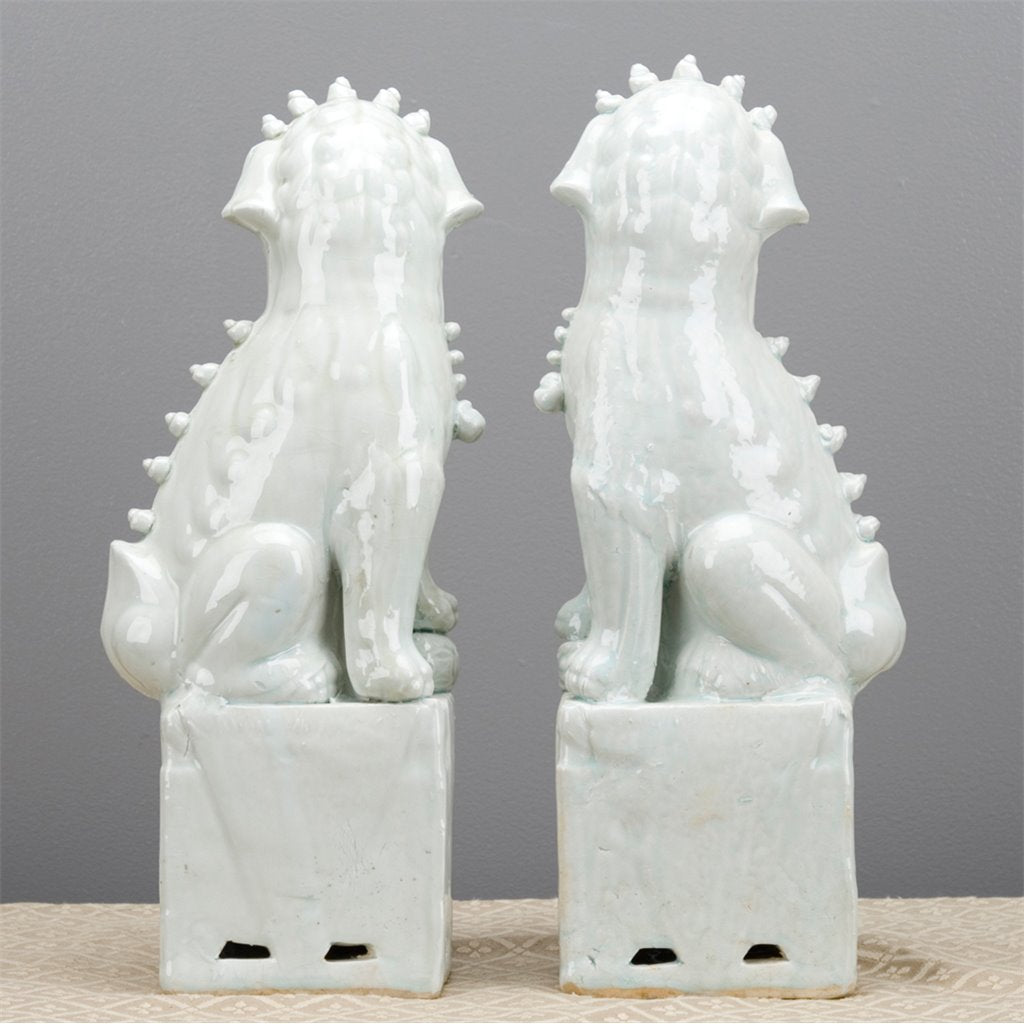 Danny's Fine Porcelain Home Decor Danny's Fine Porcelain Pair Foo Dog - Old Celadon 50429