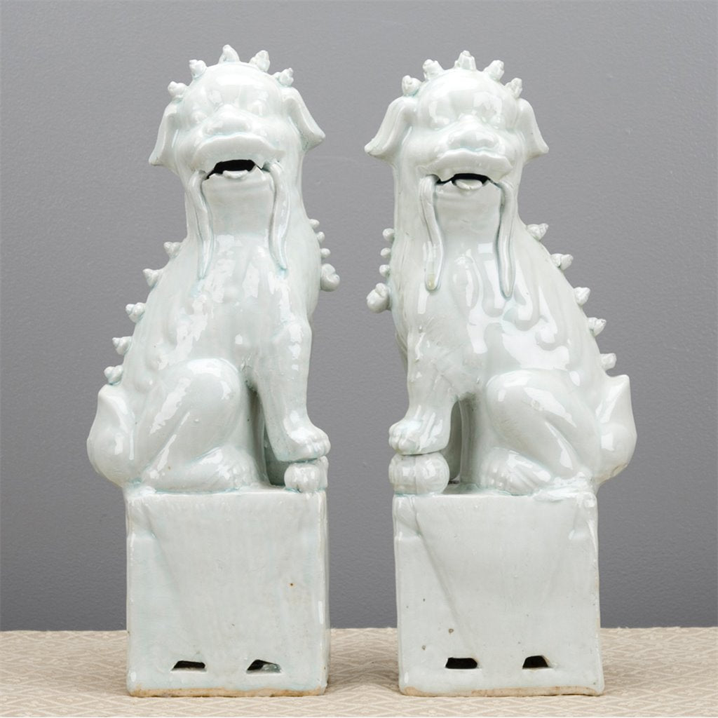 Danny's Fine Porcelain Home Decor Danny's Fine Porcelain Pair Foo Dog - Old Celadon 50429