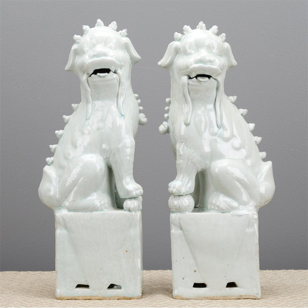 Danny's Fine Porcelain Home Decor Danny's Fine Porcelain Pair Foo Dog - Old Celadon 50429