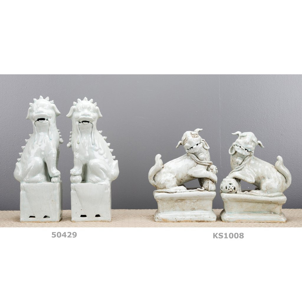 Danny's Fine Porcelain Home Decor Danny's Fine Porcelain Pair Foo Dog - Old Celadon 50429