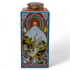 Danny's Fine Porcelain Home Decor Danny's Fine Porcelain palace Garden Covered Jarthis Square Covered Jar Features Colorful - CLOSEOUT SAMPLE SALE