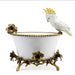 Danny's Fine Porcelain Home Decor Danny's Fine Porcelain Parrot And Bowl With Bronze Ormolu 60382