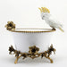 Danny's Fine Porcelain Home Decor Danny's Fine Porcelain Parrot And Bowl With Bronze Ormolu 60382