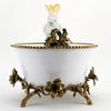 Danny's Fine Porcelain Home Decor Danny's Fine Porcelain Parrot And Bowl With Bronze Ormolu 60382