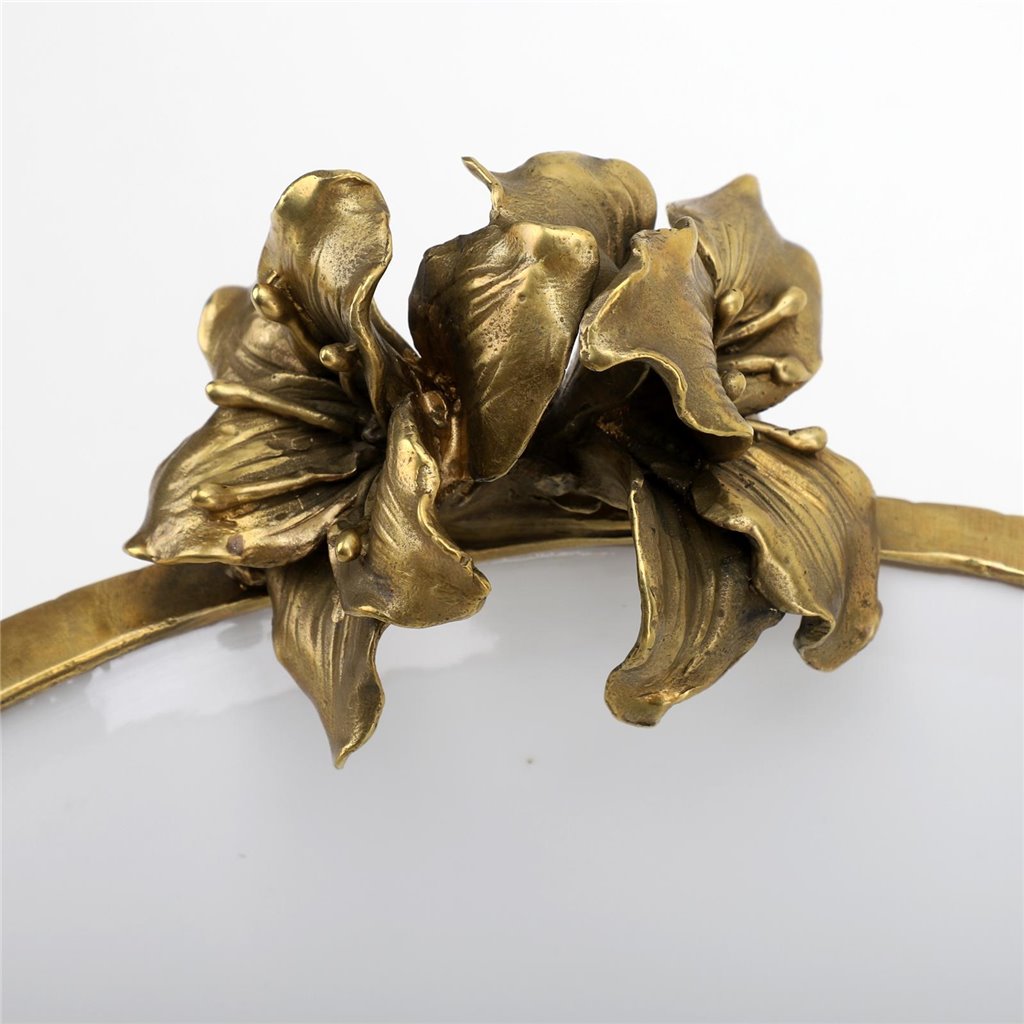 Danny's Fine Porcelain Home Decor Danny's Fine Porcelain Parrot And Bowl With Bronze Ormolu 60382