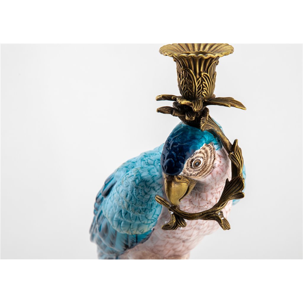 Danny's Fine Porcelain Home Decor Danny's Fine Porcelain Parrot Candle Holder 61004