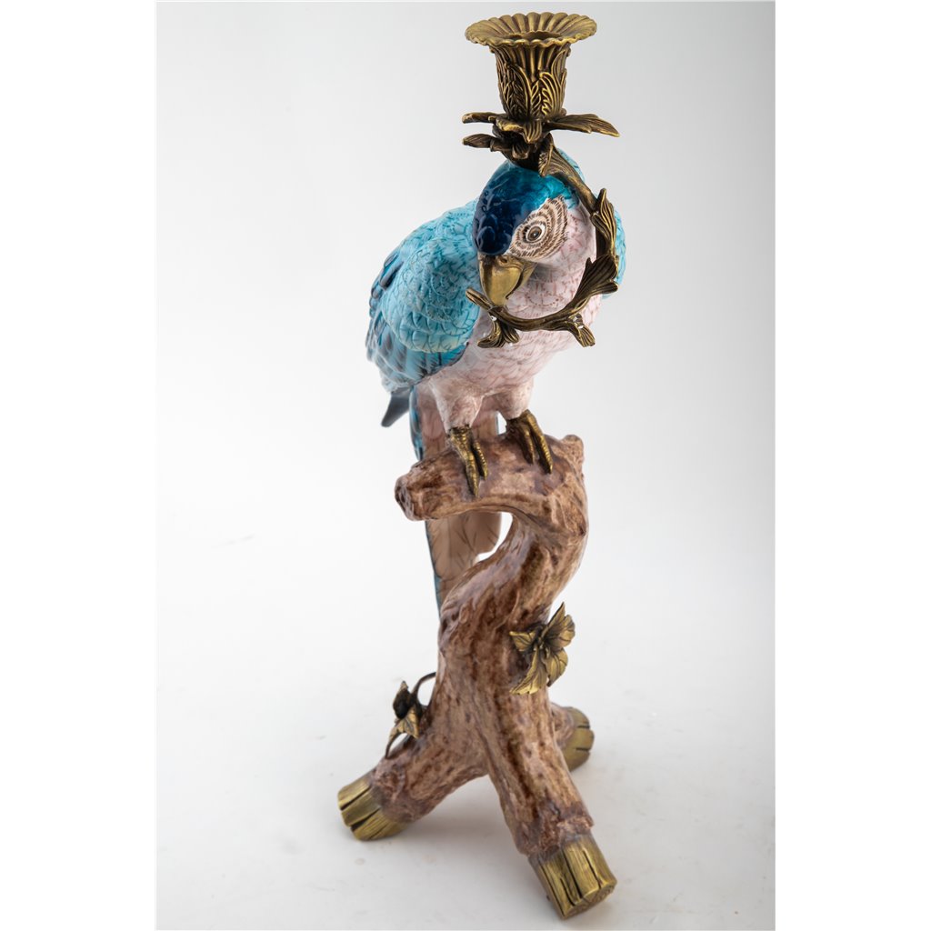 Danny's Fine Porcelain Home Decor Danny's Fine Porcelain Parrot Candle Holder 61004