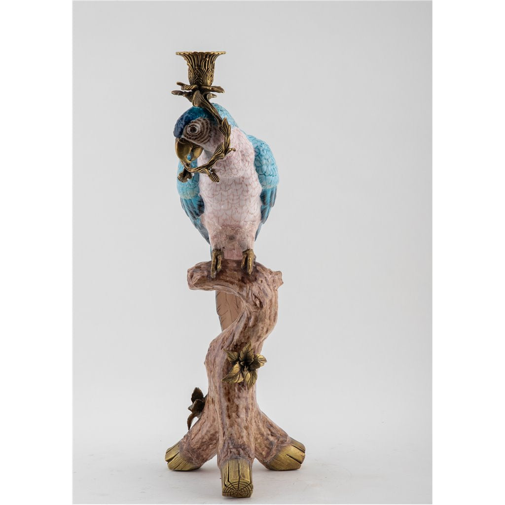 Danny's Fine Porcelain Home Decor Danny's Fine Porcelain Parrot Candle Holder 61004