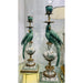 Danny's Fine Porcelain Home Decor Danny's Fine Porcelain Parrot Candle Holder with Bronze Ormolu- Verdant Flight (right) -Each