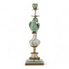 Danny's Fine Porcelain Home Decor Danny's Fine Porcelain Parrot Candle Holder with Bronze Ormolu- Verdant Flight (right) -Each