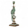 Danny's Fine Porcelain Home Decor Danny's Fine Porcelain Parrot Candle Holder with Bronze Ormolu- Verdant Flight (right) -Each
