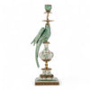 Danny's Fine Porcelain Home Decor Danny's Fine Porcelain Parrot Candle Holder with Bronze Ormolu- Verdant Flight (right) -Each
