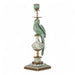 Danny's Fine Porcelain Home Decor Danny's Fine Porcelain Parrot Candle Holder with Bronze Ormolu- Verdant Flight (right) -Each