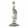 Danny's Fine Porcelain Home Decor Danny's Fine Porcelain Parrot Candle Holder with Bronze Ormolu- Verdant Flight (right) -Each