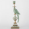 Danny's Fine Porcelain Home Decor Danny's Fine Porcelain Parrot Candle Holder with Bronze Ormolu- Verdant Flight (right) -Each