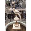 Danny's Fine Porcelain Home Decor Danny's Fine Porcelain Parrot With Bronze- White Crackle 14131